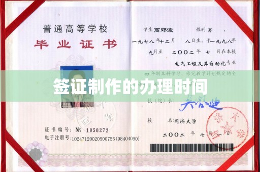 凤岗签证制作的办理时间