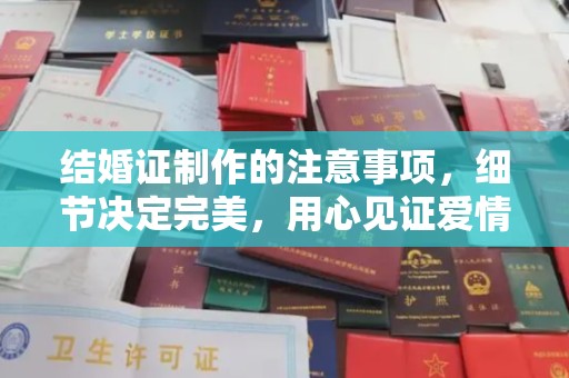 凤岗结婚证制作的注意事项，细节决定完美，用心见证爱情