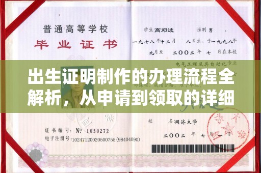 凤岗出生证明制作的办理流程全解析，从申请到领取的详细指南