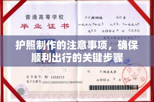 凤岗护照制作的注意事项，确保顺利出行的关键步骤